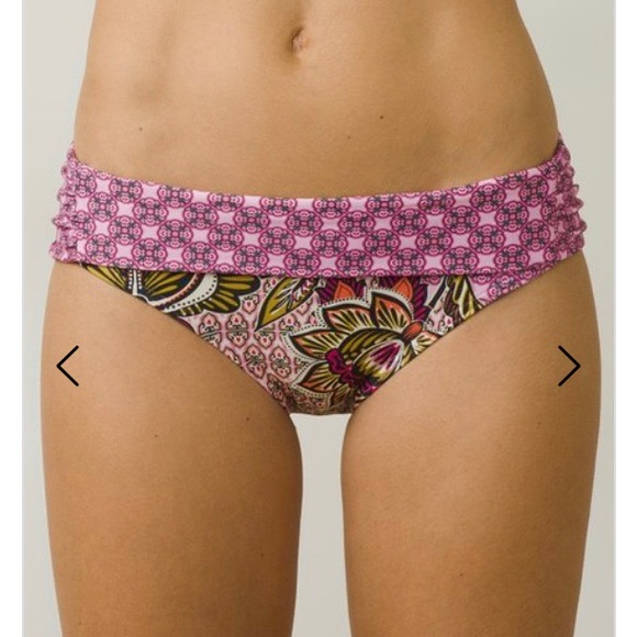 Prana Other - NEW Prana Cosmo Pink Fleur D'Amour Sirra Bikini swim Bottoms Sz XS